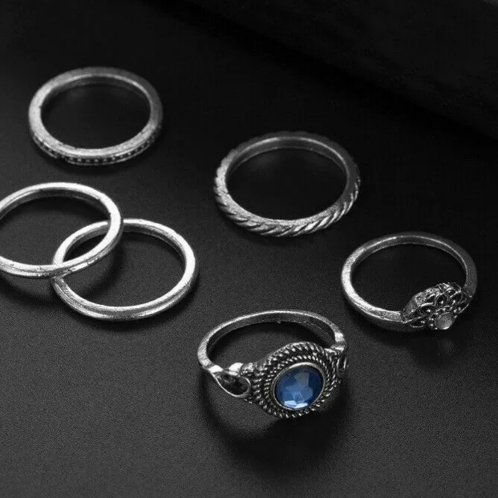 NEW Boho Stackable Ring Set - Picture 3 of 5
